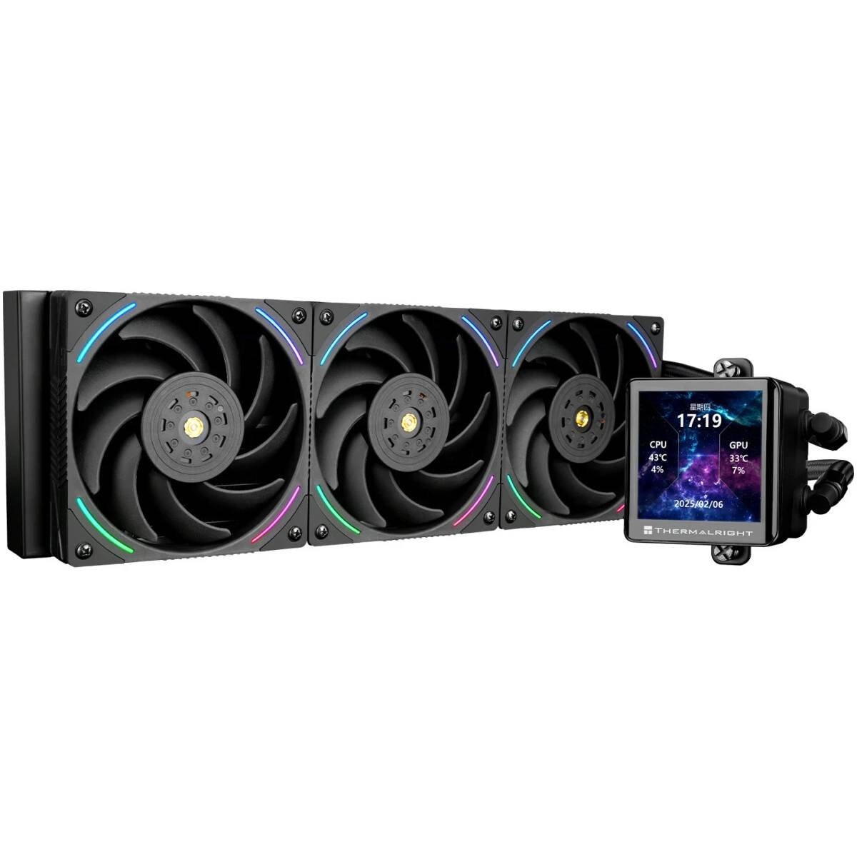 Жидкостное охлаждение Thermalright Frozen Vision 360 ARGB Black V2 RFV360ABV2(LGA1700 Ready)
