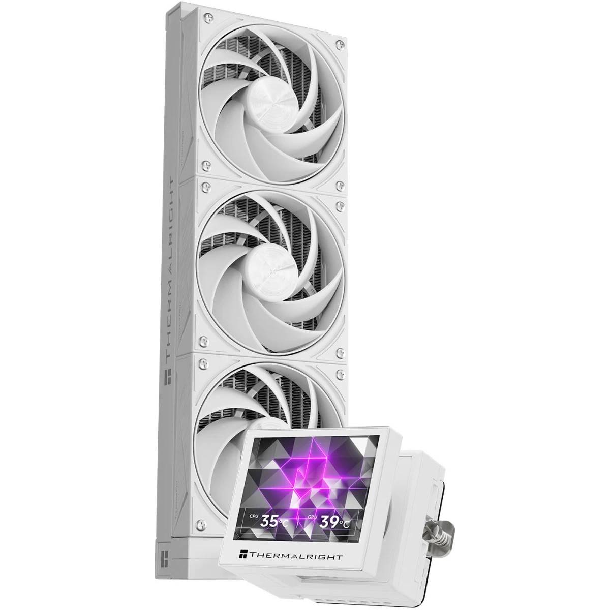 Жидкостное охлаждение Thermalright Stream Vision 360 White S-VISION-360-WH (LGA1700 Ready)