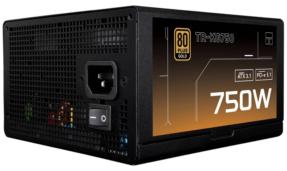 Блок питания 750Вт, Thermalright TR-KG750, 80 Plus Gold, APFC, ATX
