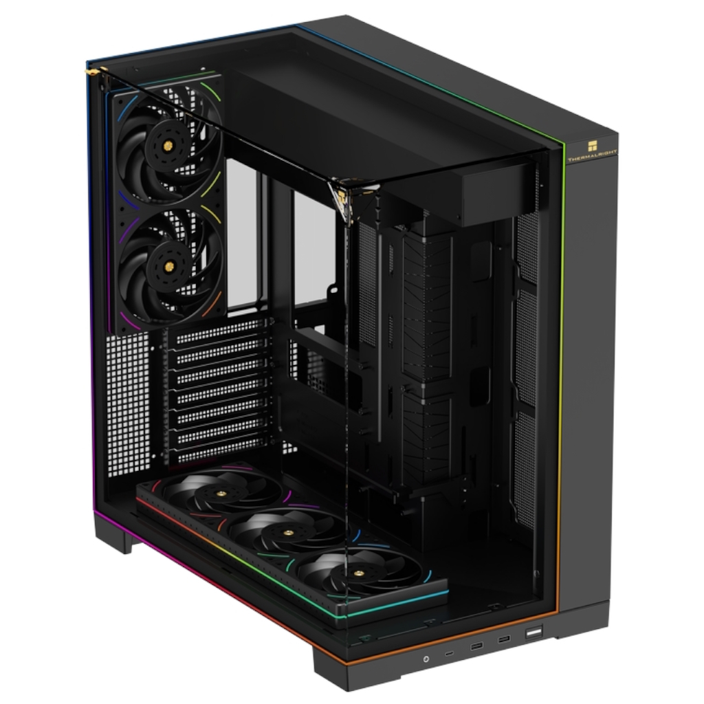 Корпус Thermalright TR-A70 ARGB FanUB Black TRA70AFUBB, без БП, ATX