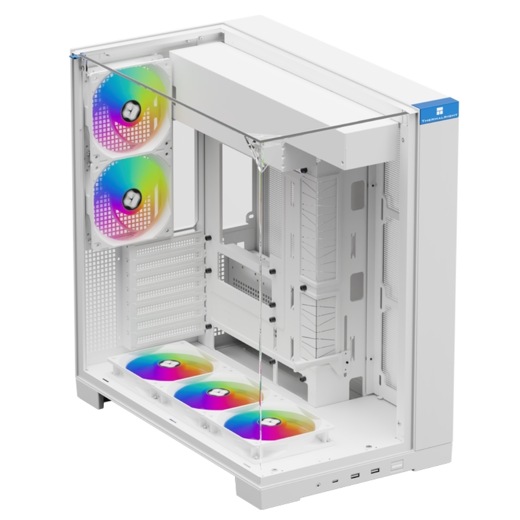 Корпус Thermalright TR-A70 FAN5-C White TRA70F5CW, без БП, ATX