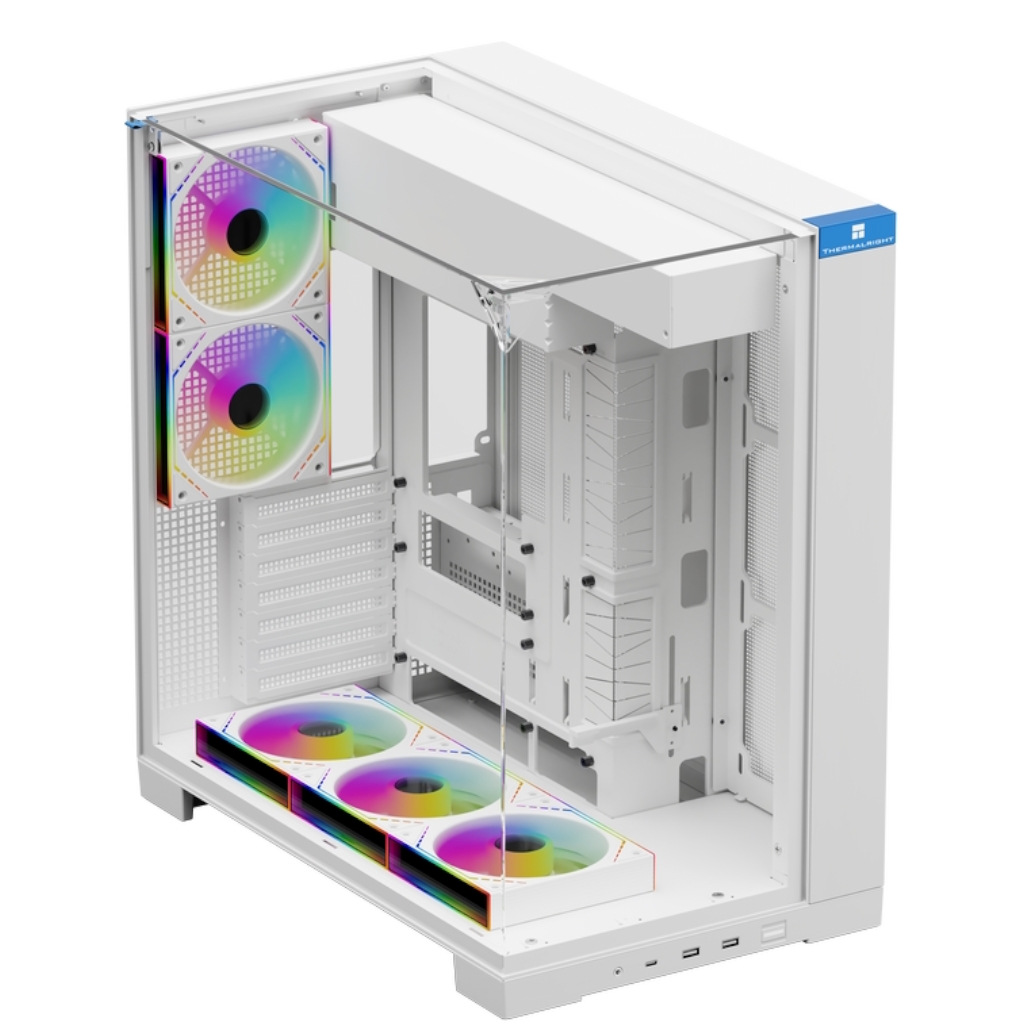Корпус Thermalright TR-A70 FAN5-M White TRA70F5MW, без БП, ATX