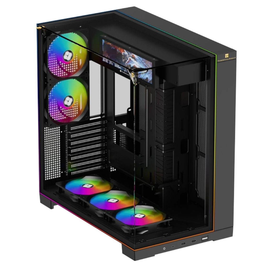 Корпус Thermalright TR-A70 Vision FAN5-C Black TRA70VF5CB, без БП, ATX