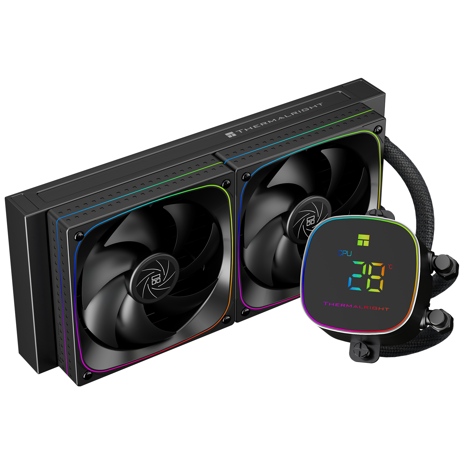 Жидкостное охлаждение Thermalright Frozen Horizon 240 Digital Black ARGB TRFH240DAB (LGA1700 Ready)