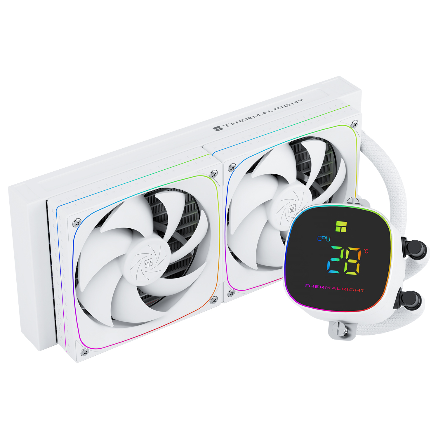 Жидкостное охлаждение Thermalright Frozen Horizon 240 Digital White ARGB TRFH240DAW (LGA1700 Ready)