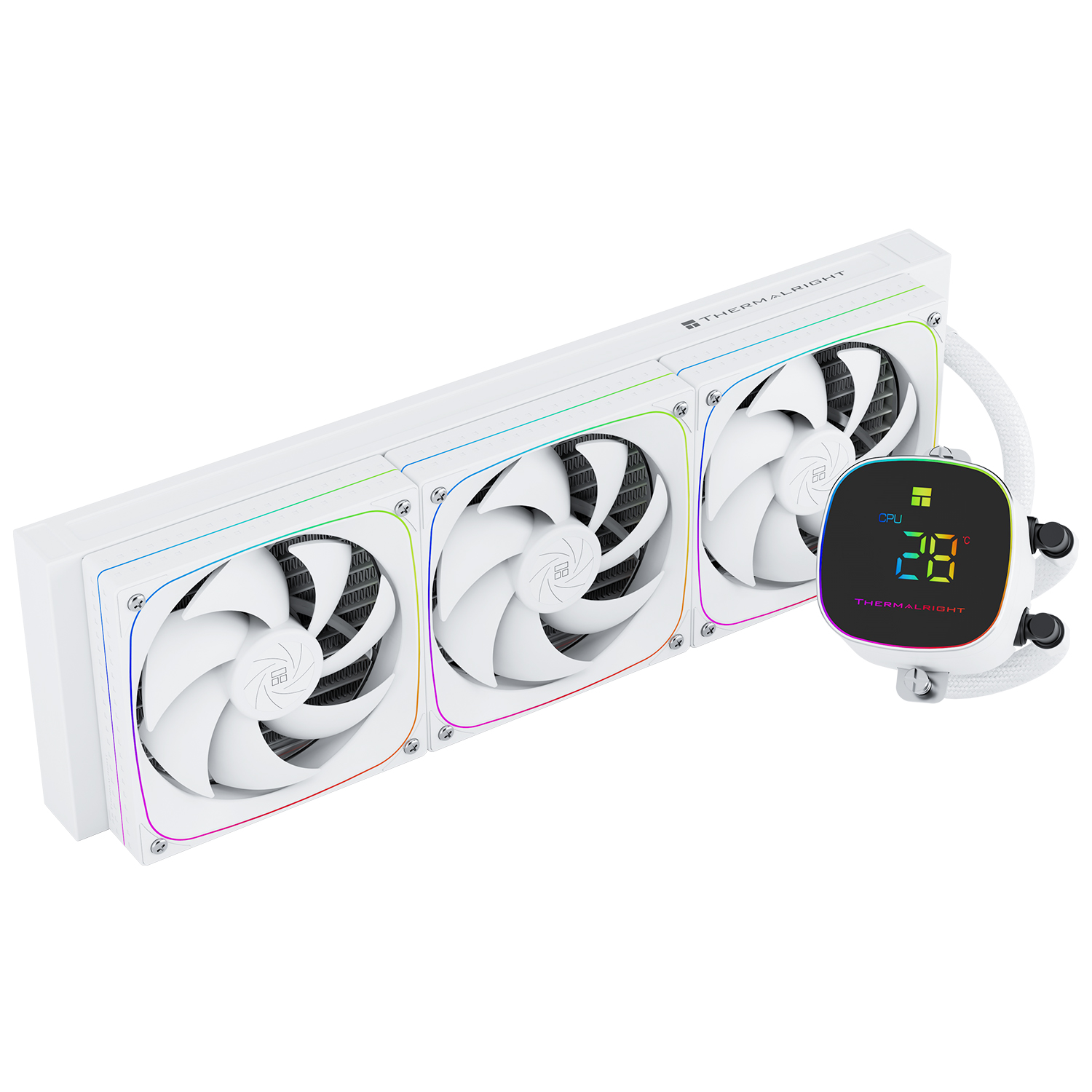 Жидкостное охлаждение Thermalright Frozen Horizon 360 Digital White ARGB TRFH360DAW (LGA1700 Ready)