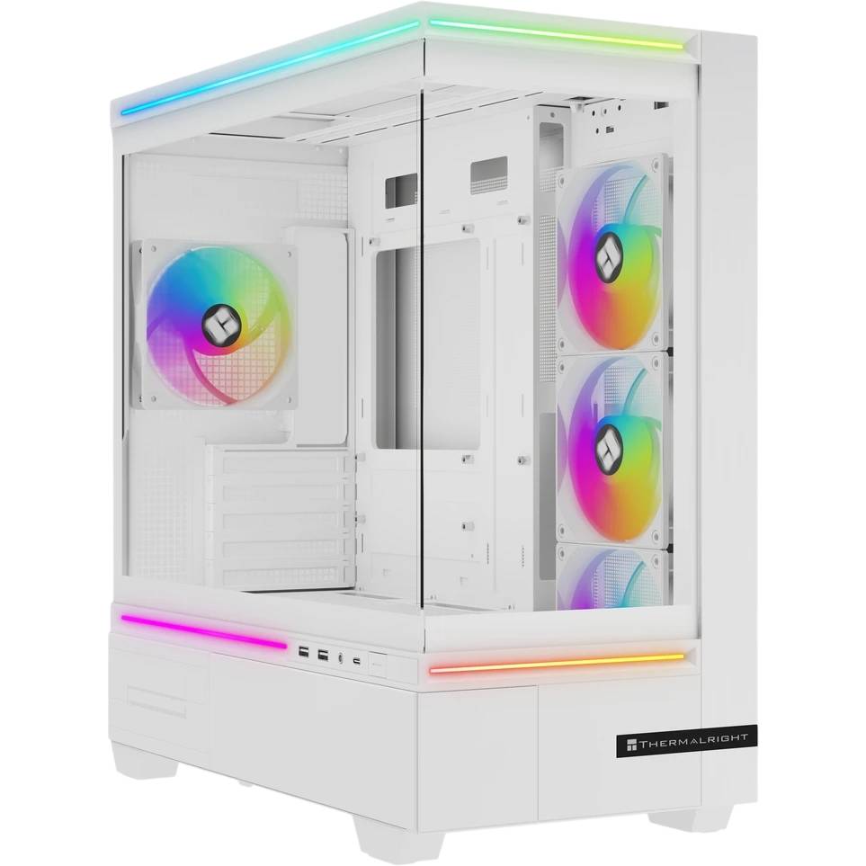 Корпус Thermalright M10 FAN4-C White ARGB TRTLM10WF4C, без БП, mATX, белый