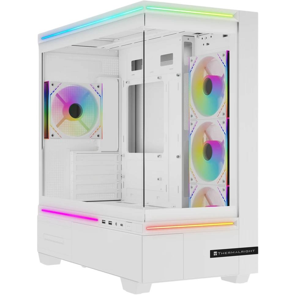 Корпус Thermalright M10 FAN4-M White ARGB TRTLM10WF4M, без БП, mATX, белый