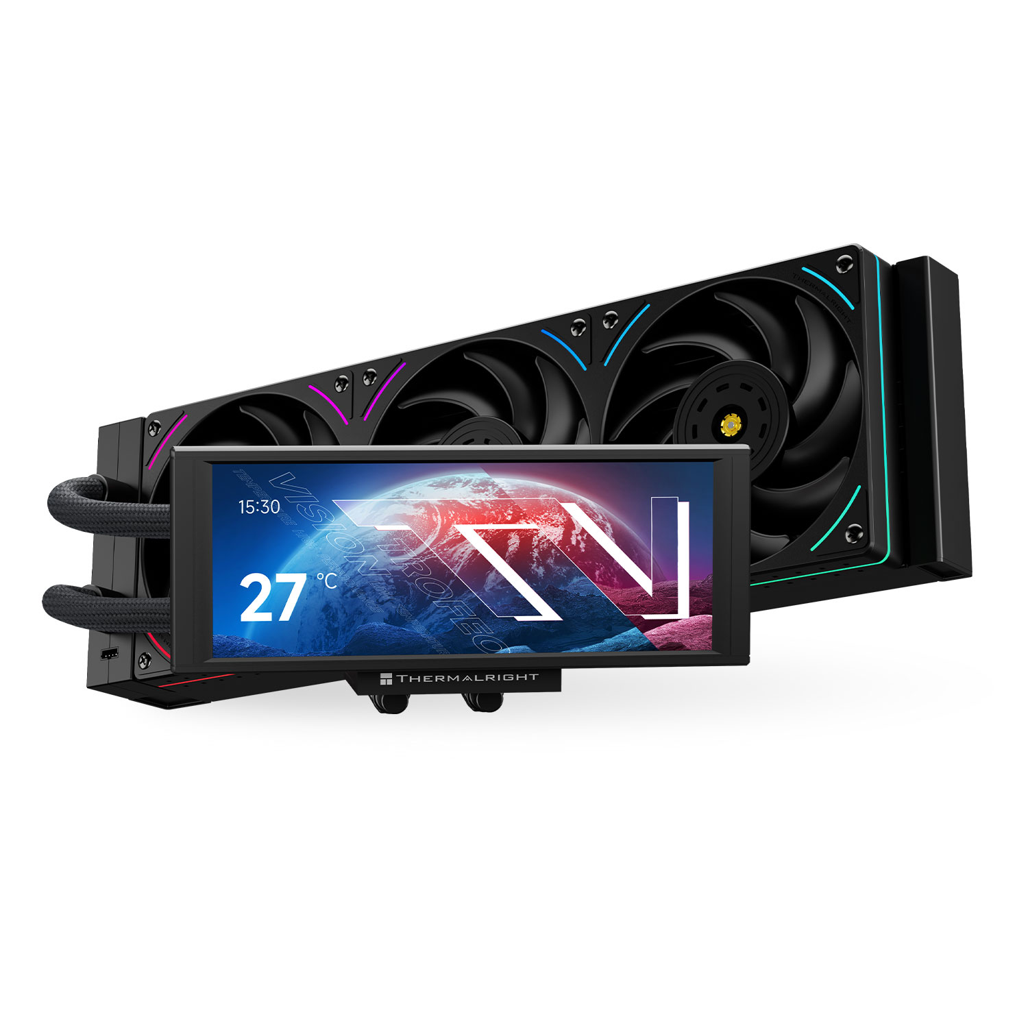 Жидкостное охлаждение Thermalright Trofeo Vision 360 ARGB Black TRTV360AB (LGA1700 Ready)