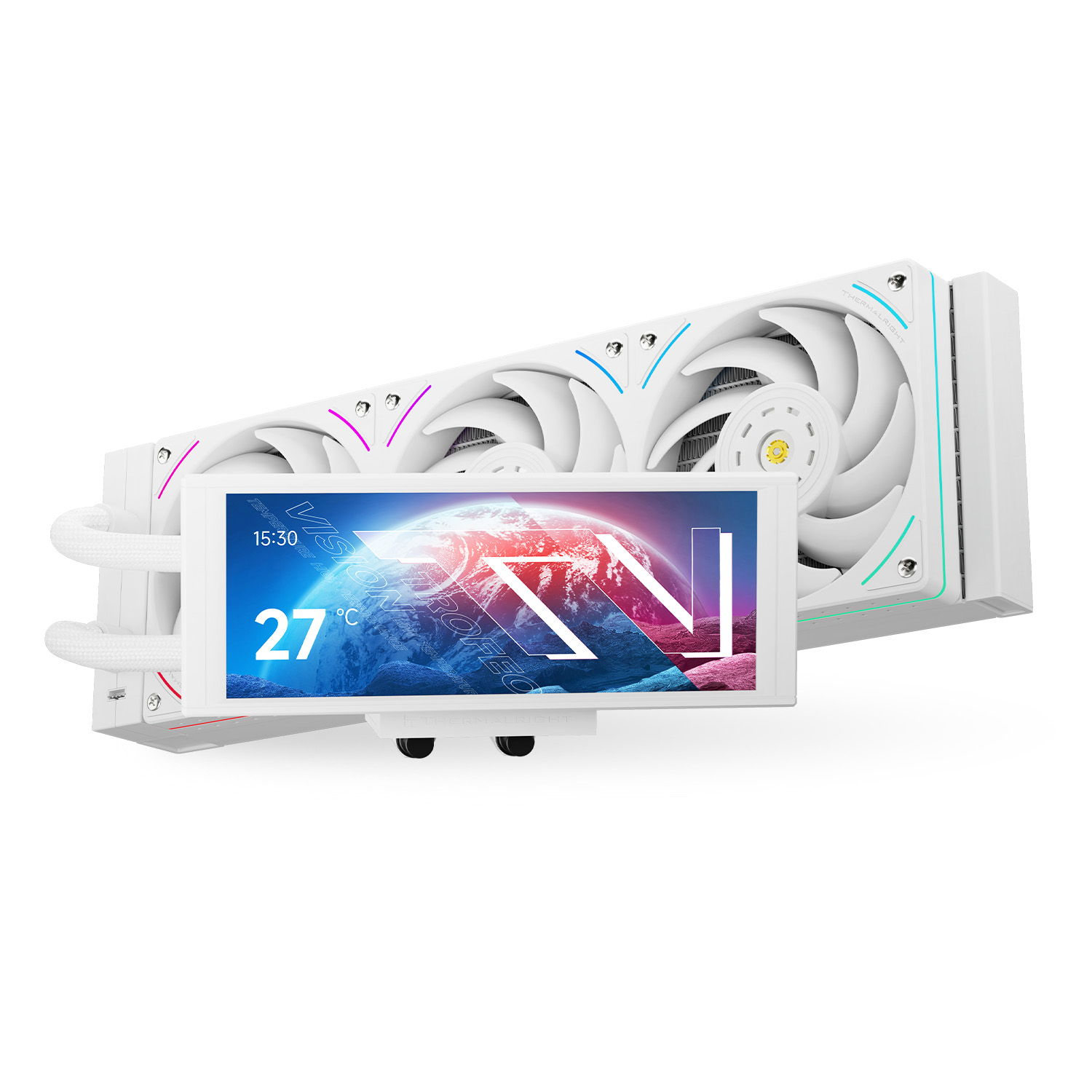 Жидкостное охлаждение Thermalright Trofeo Vision 360 ARGB White TRTV360AW (LGA1700 Ready)