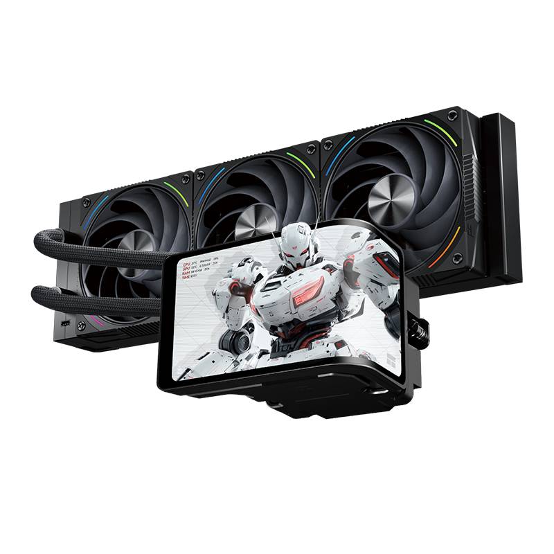 Жидкостное охлаждение Thermalright Wonder Vision 360 Turbo ARGB Black TRWV360TAB(LGA1700 Ready)