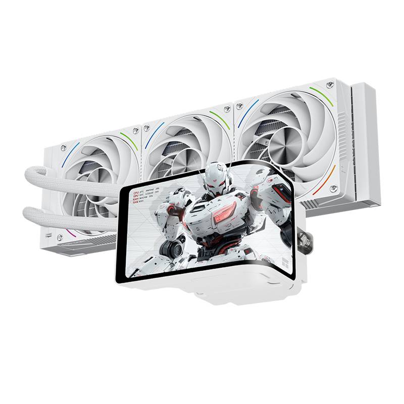 Жидкостное охлаждение Thermalright Wonder Vision 360 Turbo ARGB White TRWV360TAW (LGA1700 Ready)