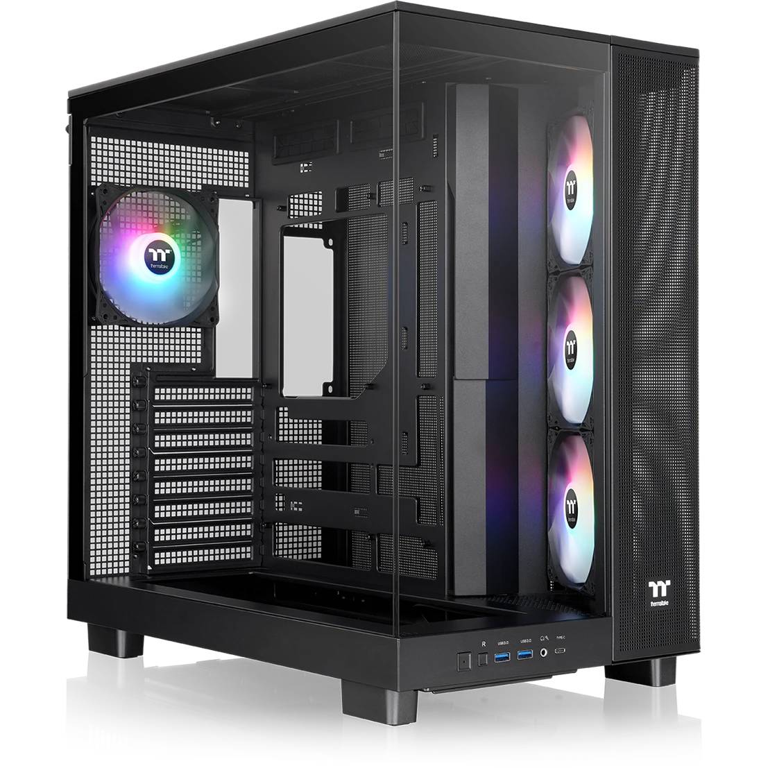 Корпус Thermaltake View 380 TG ARGB Black CA-11E-00M1WN-00, без БП, ATX