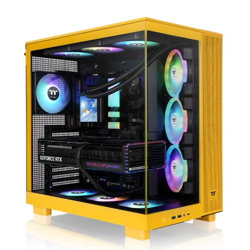 Корпус Thermaltake View 380 XL TG ARGB Bumblebee CA-11E-00M4WN-00, без БП, ATX