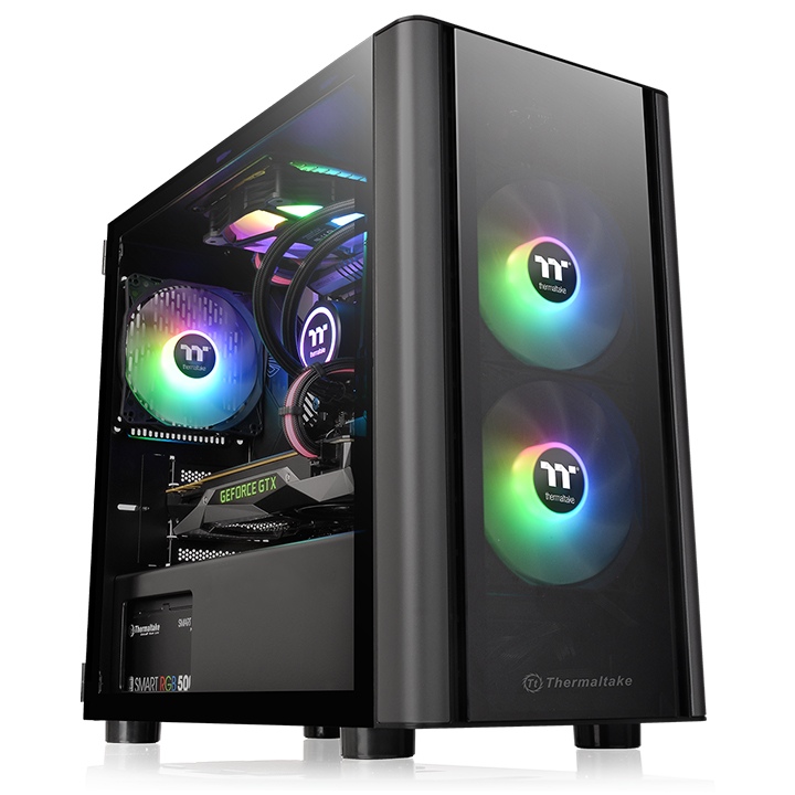 Корпус Thermaltake V150 TG CA-1R1-00S1WN-00, без БП, mATX