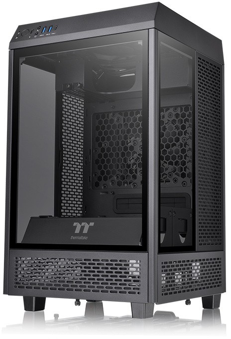 Корпус Thermaltake The Tower 100 Black CA-1R3-00S1WN-00, без БП, mini-ITX