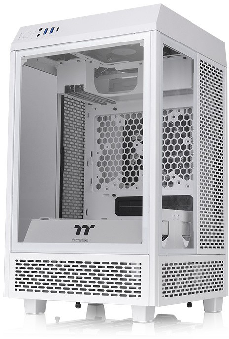 Корпус Thermaltake The Tower 100 Snow CA-1R3-00S6WN-00, без БП, mini-ITX