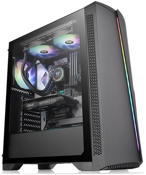 Корпус Thermaltake H350 TG RGB Black CA-1R9-00M1WN-00, без БП, ATX