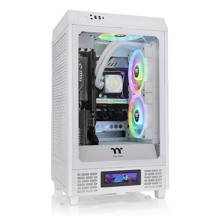Корпус Thermaltake The Tower 200 Snow CA-1X9-00S6WN-00, без БП, mini-ITX
