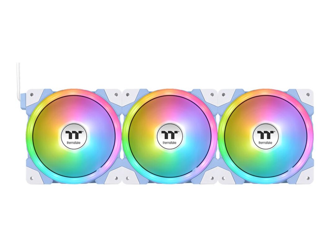 Вентилятор 12x12см Thermaltake SWAFAN EX12 ARGB Sync Fan Hydrangea Blue TT Premium Edition CL-F183-PL12BU-A, 3шт