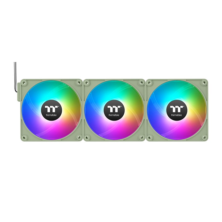 Вентилятор 12x12см Thermaltake CT120 EX Sync ARGB Matcha Green CL-F196-PL12MG-A, 3шт