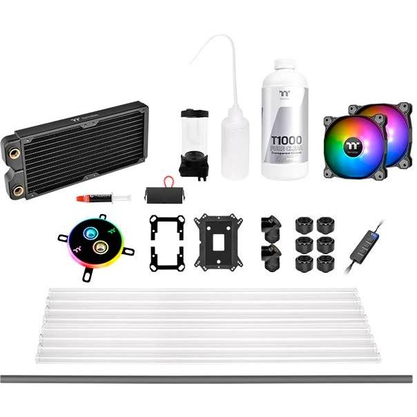 Жидкостное охлаждение Thermaltake Pacific C240 DDC Hard Tube Kit CL-W242-CU12SW-A (LGA1700 Ready)