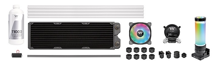 Жидкостное охлаждение Thermaltake Pacific CLM360 Ultra Hard Tube Liquid Cooling Kit CL-W335-CU12SW-A (LGA1700 Ready)