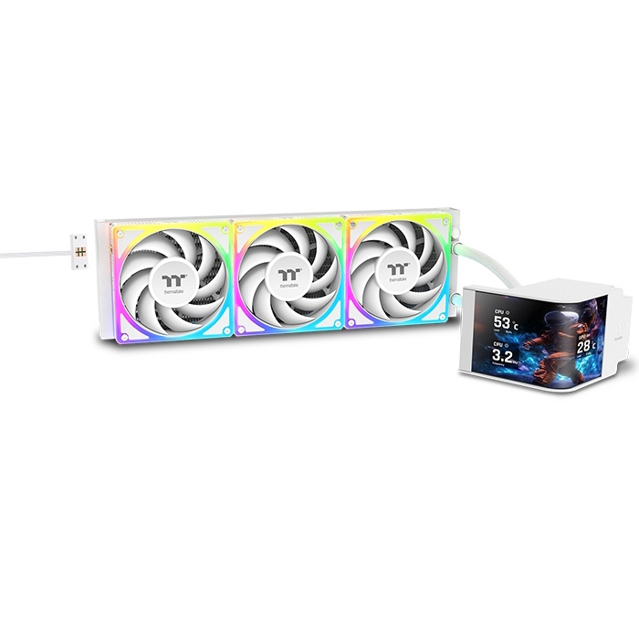 Жидкостное охлаждение Thermaltake MAGCurve 360 Ultra Snow ARGB (CL-W454-PL12SW-A) (LGA1700 Ready)