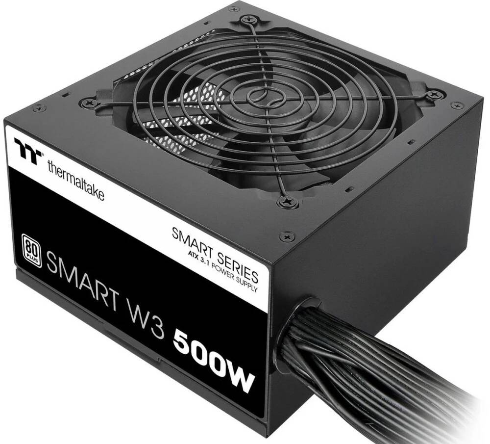 Блок питания 500Вт, Thermaltake Smart W3 (PS-SPW-0500NNFAWE-1), 80 Plus, APFC, ATX