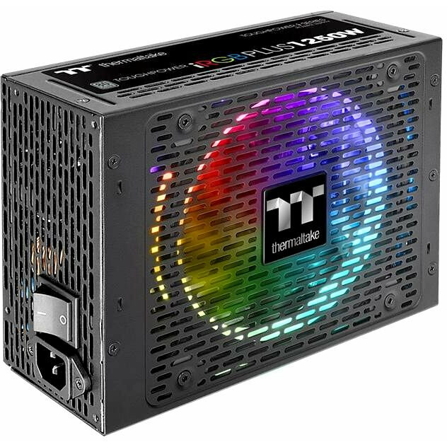 Блок питания 1250Вт, Thermaltake Toughpower iRGB Plus TPG-1250DH3FCT (PS-TPI-1250DPCTEU-T), 80 Plus Titanium, APFC, ATX