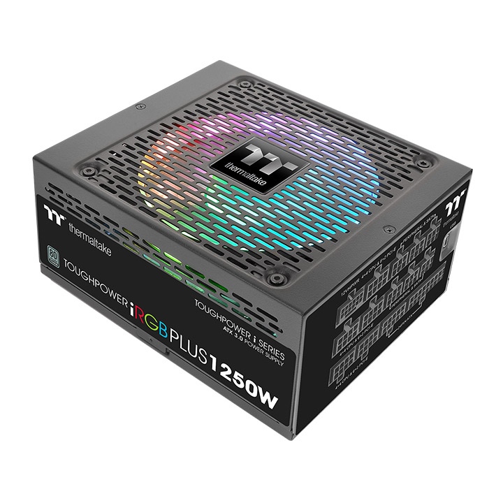 Блок питания 1200Вт, Thermaltake Toughpower iRGB PLUS TPI-1250DH3FCT (PS-TPI-1250F3FDTE-1), 80 Plus Titanium, APFC, ATX