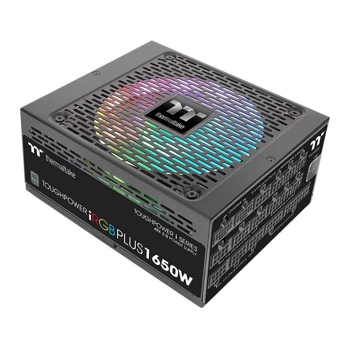 Блок питания 1650Вт, Thermaltake Toughpower iRGB Plus TPI-1650DH3FCT (PS-TPI-1650F3FDTE-1), 80 Plus Titanium, APFC, ATX