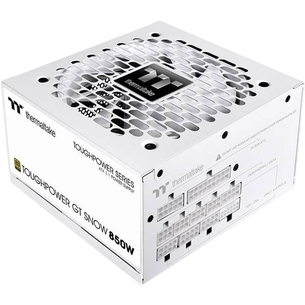 Блок питания 850Вт, Thermaltake Toughpower GT 850W Snow (PS-TPT-0850FNFAGE-W), 80 Plus Gold, APFC, ATX