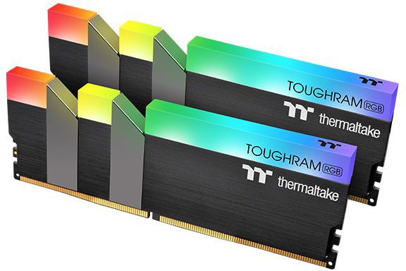 Оперативная память 16Gb Thermaltake ToughRam RGB Black R009D408GX2-3200C16A, DDR IV, PC-25600, 3200MHz, kit 2x8Gb