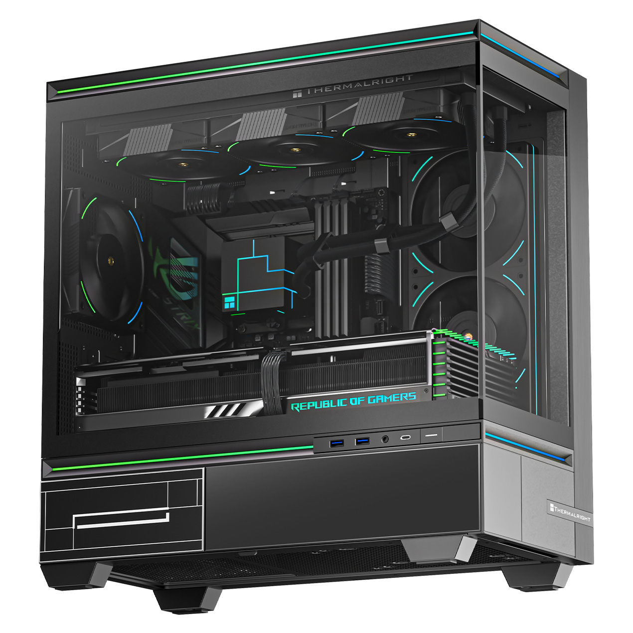 Корпус Thermalright M10 TRTLM10B, без БП, ATX, черный