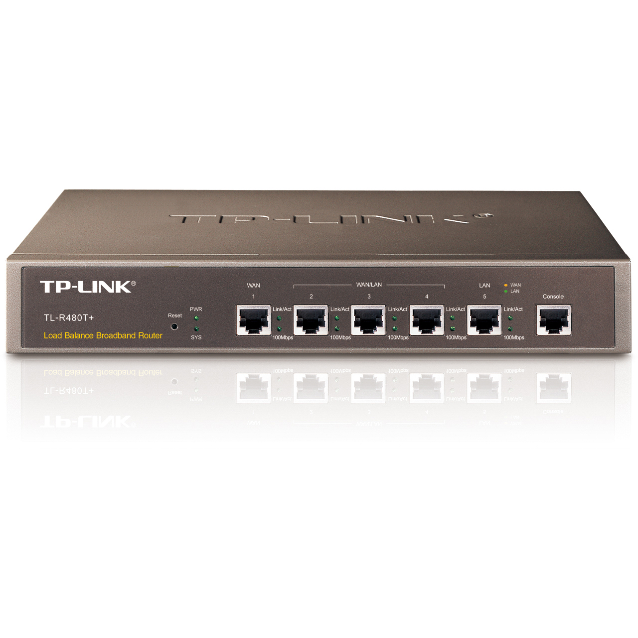 Роутер TP-Link TL-R480T+, 3xLAN 100Mbps, 2xWAN, VPN-роутер, 19"