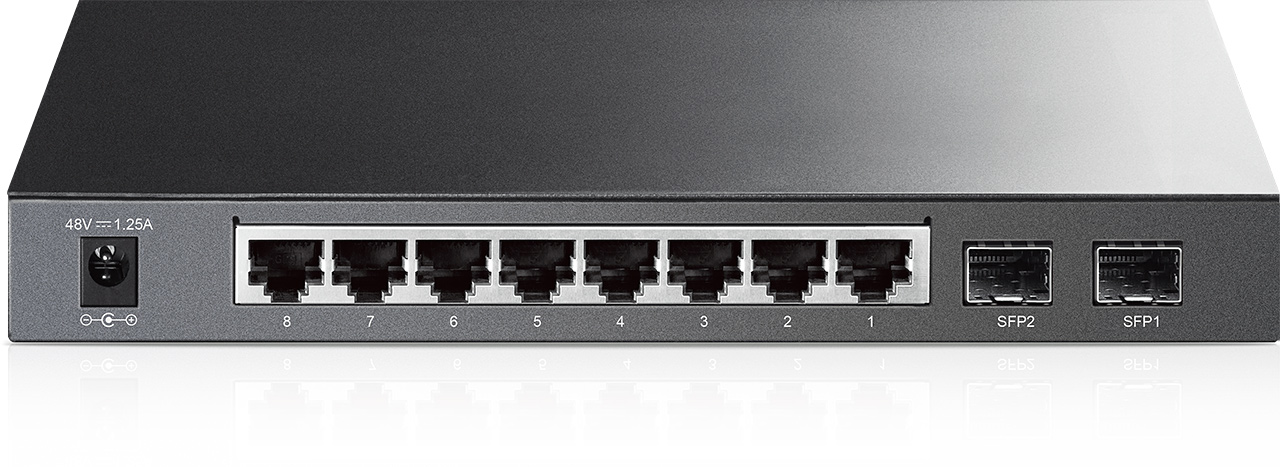 Коммутатор TP-Link TL-SG2210P, 8xLAN 1Gbps, 2xSFP