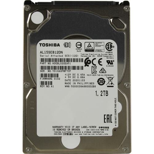 1.2Tb Toshiba AL15SEB120N, 10500rpm, 2.5", SAS, 128Mb