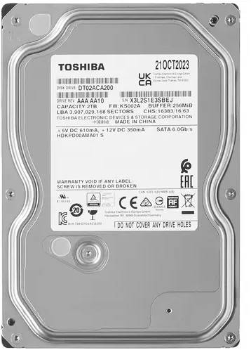 2Tb Toshiba DT02ACA200, 7200rpm, 3.5", SATA III, 256Mb