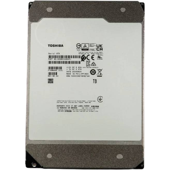 22Tb Toshiba MG11 MG11ACA22TE, 7200rpm, 3.5", SATA III, 512Mb