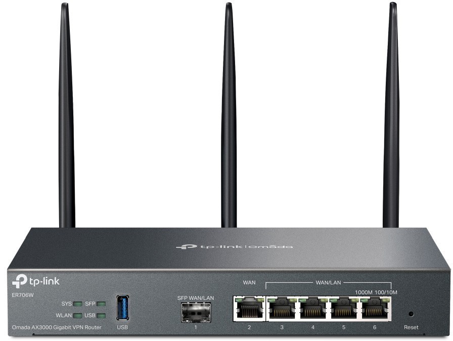 Роутер Wi-Fi TP-Link ER706W, 2.4/5GHz, 2976Mbps, 5xLAN 1Gbps