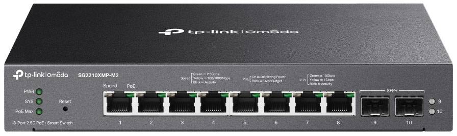 Коммутатор TP-Link SG2210XMP-M2, 8xLAN 2.5Gbps, 2xSFP+, PoE