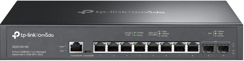 Коммутатор TP-Link SG3210X-M2, 8xLAN 1Gbps, 2xSFP+