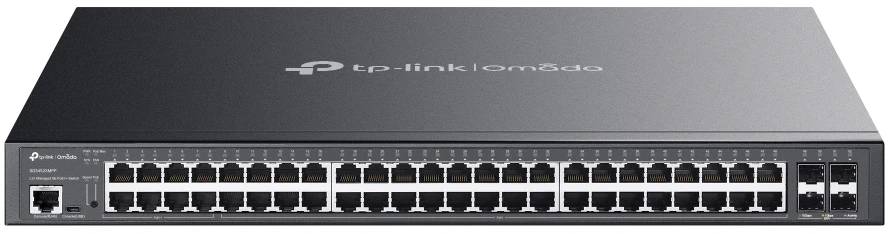 Коммутатор TP-Link SG3452XMPP, 48xLAN 1Gbps, 4xSFP+ 10Gbps