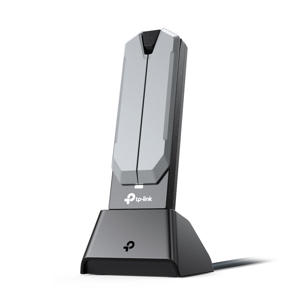 Сетевая карта Wi-Fi, TP-Link Archer TBE400UH, 2.4/5/6GHz, 6500Mbps, USB 3.0