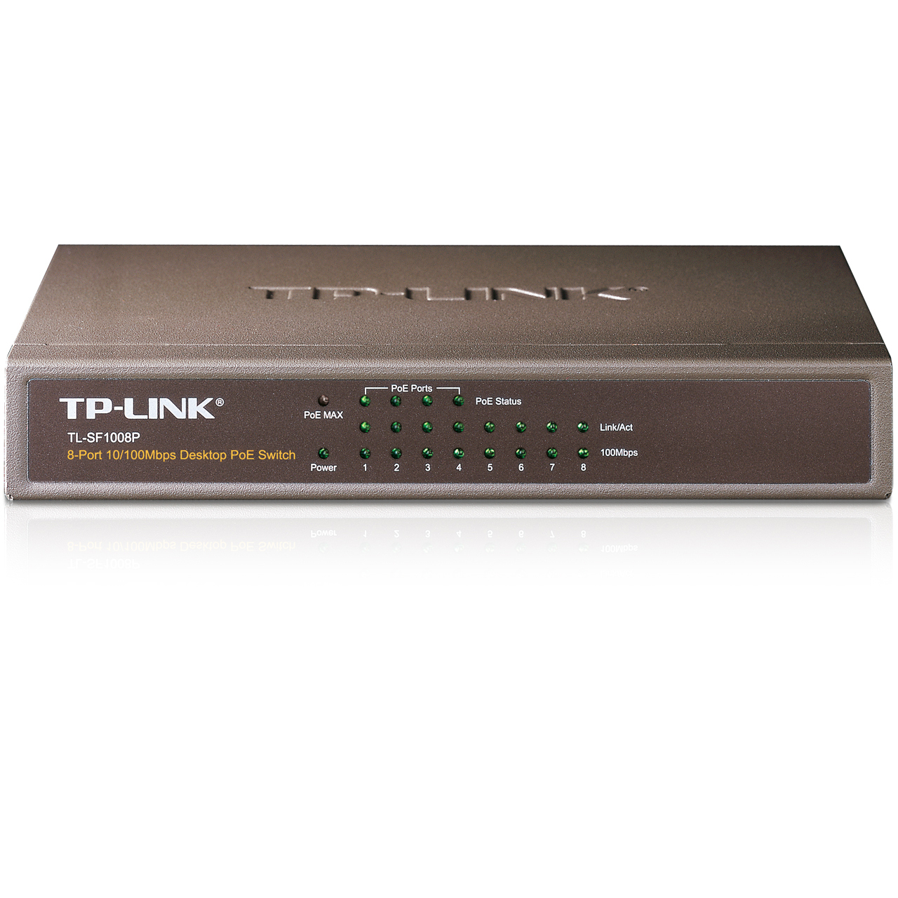 Коммутатор TP-Link TL-SF1008P, 8xLAN 100Mbps