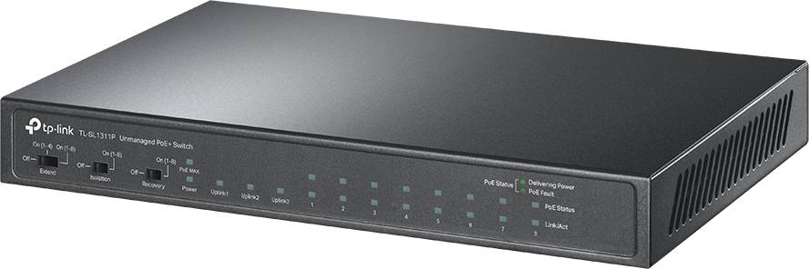 Коммутатор TP-Link TL-SL1311P, 8xLAN 100Mbps, 2xSFP