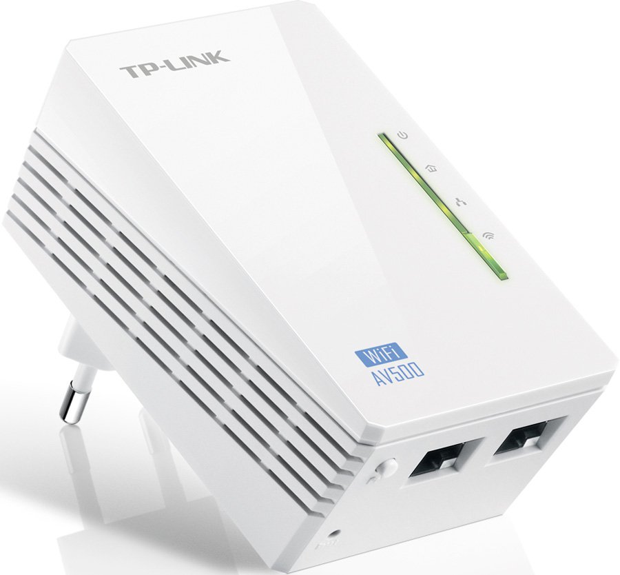 Адаптер Powerline TP-LINK TL-WPA4220, WiFi, 300Mbps, передача данных по электросети