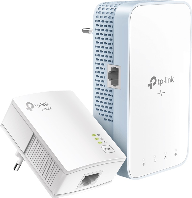 Адаптер Powerline TP-LINK TL-WPA7517 KIT, WiFi, 1000Mbps, передача данных по электросети