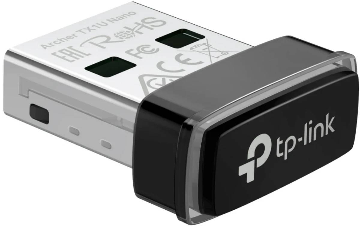 Сетевая карта Wi-Fi, TP-Link Archer TX1U Nano, 2.4GHz, 287MBps, USB 2.0